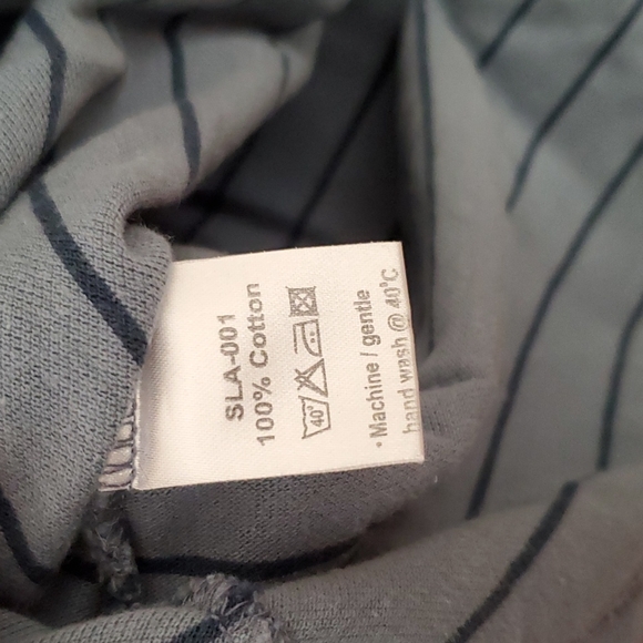 Lacoste striped v-neck polo, size 38 - Picture 3 of 4